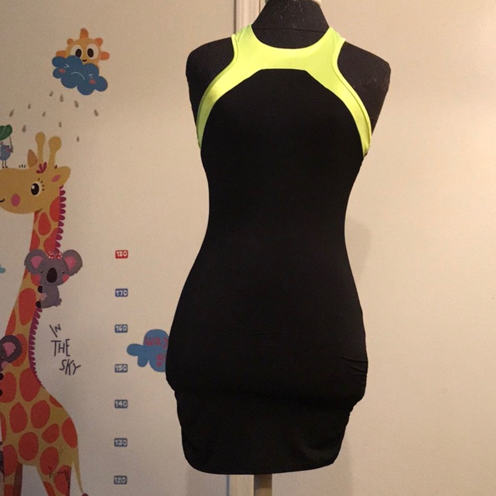 Black n neon dress